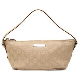 Gucci Beige GG Canvas Boat Beige