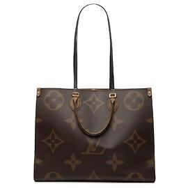 Louis Vuitton Brown Monogram Reverse Giant OnTheGo GM Castaño