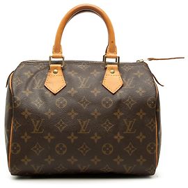 Louis Vuitton Brown Monogram Speedy 25 Marrom