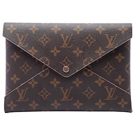 Louis Vuitton Brown Monogram Pochette Kirigami GM Marrone