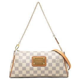 Louis Vuitton White Damier Azur Eva Blanc
