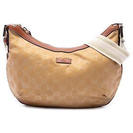 Borsa a tracolla Gucci Brown GG Nylon Web Marrone