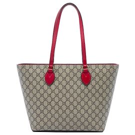 Bolso Tote Gucci Beige Medium GG Supreme Linea A Zip Tote Beige