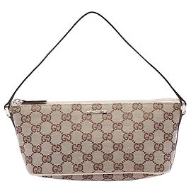 Gucci Beige GG Canvas Boat Beige