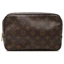 Louis Vuitton Brown Monogram Trousse Toilette 23 Marrone