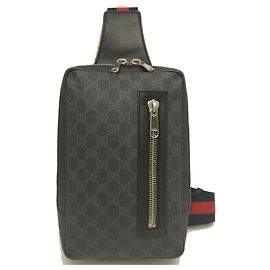Gucci Sling Bag in Black GG Supreme Canvas Black