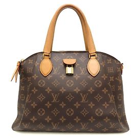 Louis Vuitton Monogram Rivoli MM Handbag Brown
