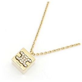 Céline Colar Cube Triomphe Celine Dourado