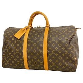 Sac Louis Vuitton Boston Monogram Keepall 50 Marron
