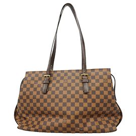 Sac à épaule Louis Vuitton Damier Chelsea N51119 Ebene Damier ebène