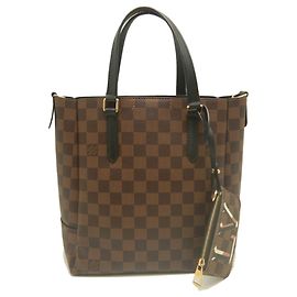 Louis Vuitton Damier Belmont NV MM Tote Bag Damier ebene