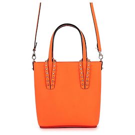 Christian Louboutin CABATA N S Mini Handtasche mit Nieten Orange