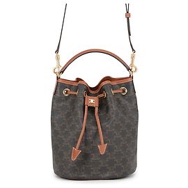Céline Celine Clara Medium Triomphe Handtasche aus Kalbsleder Braun