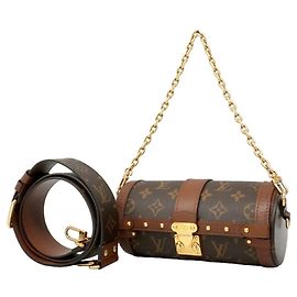 Bolsa de mão Louis Vuitton Monogram Papillon Trunk Marrom