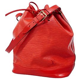 Borsa a tracolla Louis Vuitton Epi Noe in Castilian Red Rosso