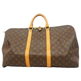 Bolsa Boston Louis Vuitton Monogram Keepall 50 Marrom