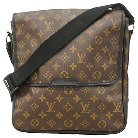 Louis Vuitton Monogram Macassar Bass MM Schultertasche Braun