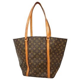 Louis Vuitton Monogram Sac Tote Bag M51108 Braun