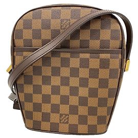 Bolsa de Ombro Louis Vuitton Damier Ipanema PM Damier ebene