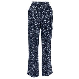 Burberry Monogram Wideleg-Hose aus mehrfarbiger Seide Mehrfarben