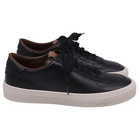 Sneakers basse Moncler in pelle nera Nero