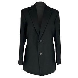 The Row Single-breasted Blazer in Black Wool Black