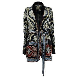 Cardigan in jacquard con cintura Etro in viscosa multicolore Multicolore