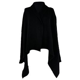 Pull Cape Rick Owens en cachemire noir Noir