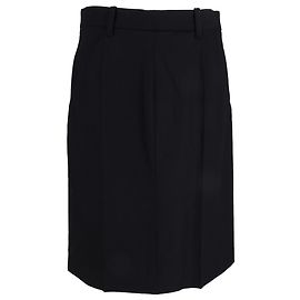 Falda largo rodilla Jil Sander en lana negra Negro