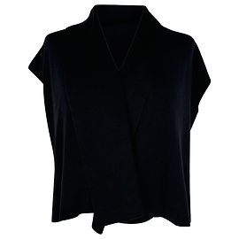 Maglione a maniche corte Marni in lana nera Nero