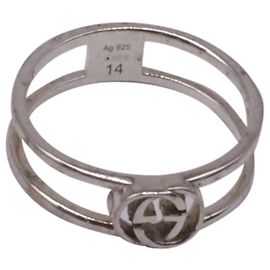 Gucci Double G Ring in Silver Metal Silvery