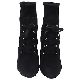 Gianvito Rossi Gianvitto Rossi Heeled Ankle Boots in Black Suede Black