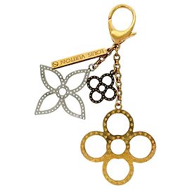 Louis Vuitton Keychain Charm Bijou Sac Page M65090 Argenté Doré