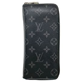 Carteira Zippy Louis Vuitton Monogram Eclipse Preto