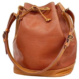 Bolsa de Ombro Louis Vuitton Epi Noe Marrom Dourado