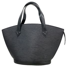 Louis Vuitton Epi Saint Jacques Handbag Black