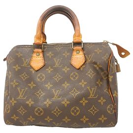 Sac à main Louis Vuitton Monogram Speedy 25 Marron