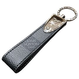 Portachiavi Louis Vuitton Damier Graphite Nero