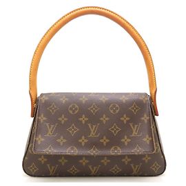 Borsa Louis Vuitton Monogram Mini Looping Marrone