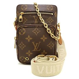 Bolsa de Ombro Louis Vuitton Monogram Utility Marrom