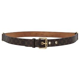 Louis Vuitton Ceinture Trio Belt Monogram Canvas Thin Marron