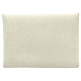 Hermès Tarjetero Hermes en piel Epsom Beige Beige