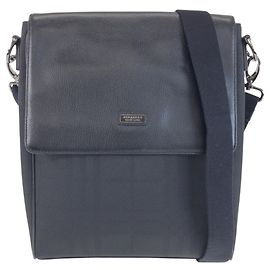 Burberry Black Label Check Pattern Messenger Bag Black