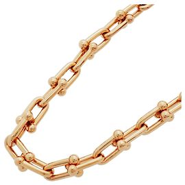 Autre Marque Collier Tiffany & Co. en or rose 18K à maillons moyens Autre