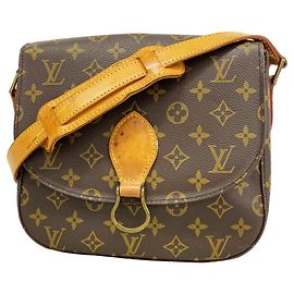 Bolso de hombro Louis Vuitton Monogram Saint Cloud GM Castaño