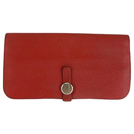 Hermès Carteira Longa HERMES Dogon Vermelho