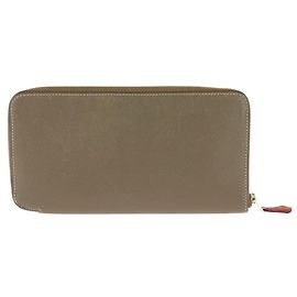 Hermès Carteira Longa Hermes Azap Cinza Taupe