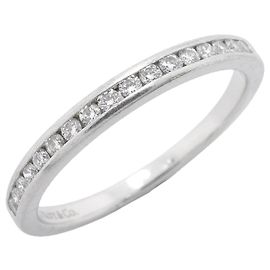 Autre Marque Anello fede in platino e diamanti Tiffany & Co. Altro