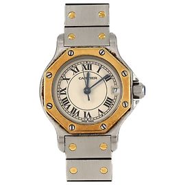 Cartier Santos Octagon SM Two-Tone Quartz Watch Other