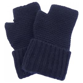 Hermès Luvas quentes de cashmere preto Hermes Preto
